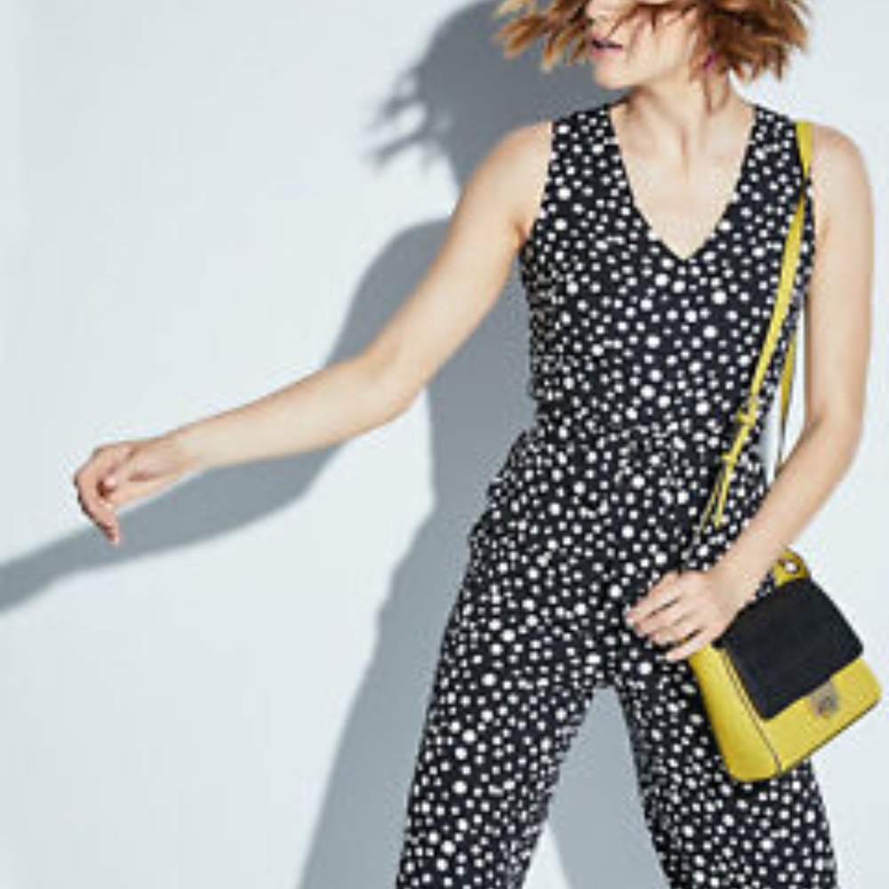 Karl Lagerfeld Paris | Polka Dot Wide-Leg Jumpsuit | NWT - Picture 4 of 4
